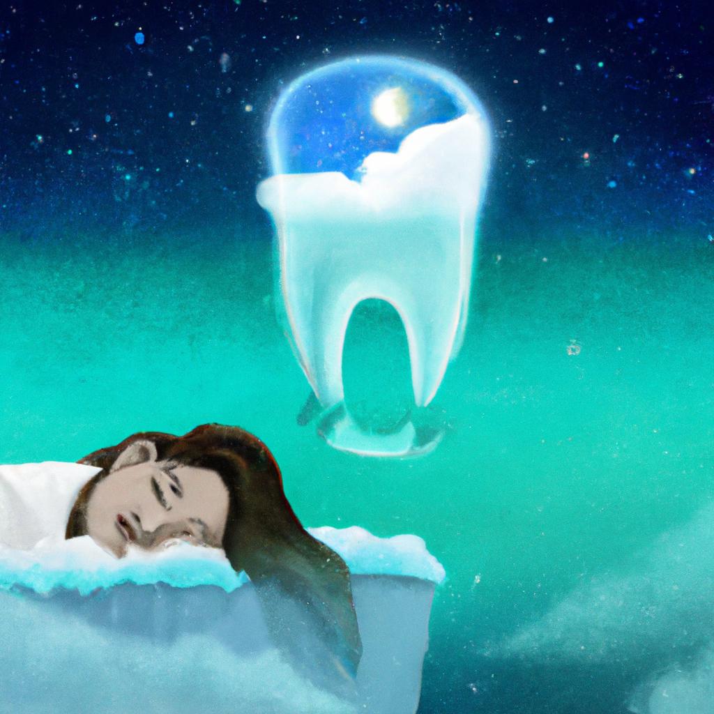 Imagem de capa do post "Descubra o Significado de Sonhar com Dente Branco Caindo!" com um desenho digital
