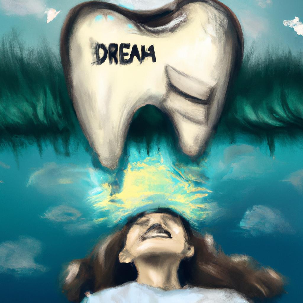 Imagem de capa do post "Descubra o Significado de Sonhar com Dente Caindo!" com um desenho digital