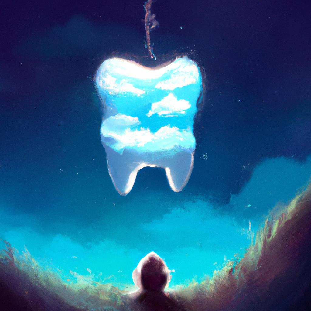 Imagem de capa do post "Descubra o Significado de Sonhar com Dente Nascendo!" com um desenho digital