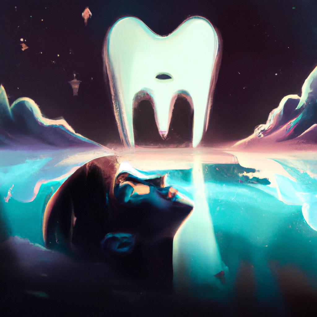 Imagem de capa do post "Descubra o Significado de Sonhar com Dente Podre e Morte!" com um desenho digital