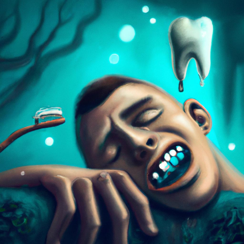 Imagem de capa do post Descubra o Significado de Sonhar com Dente Sangrando e Doendo! com um desenho digital