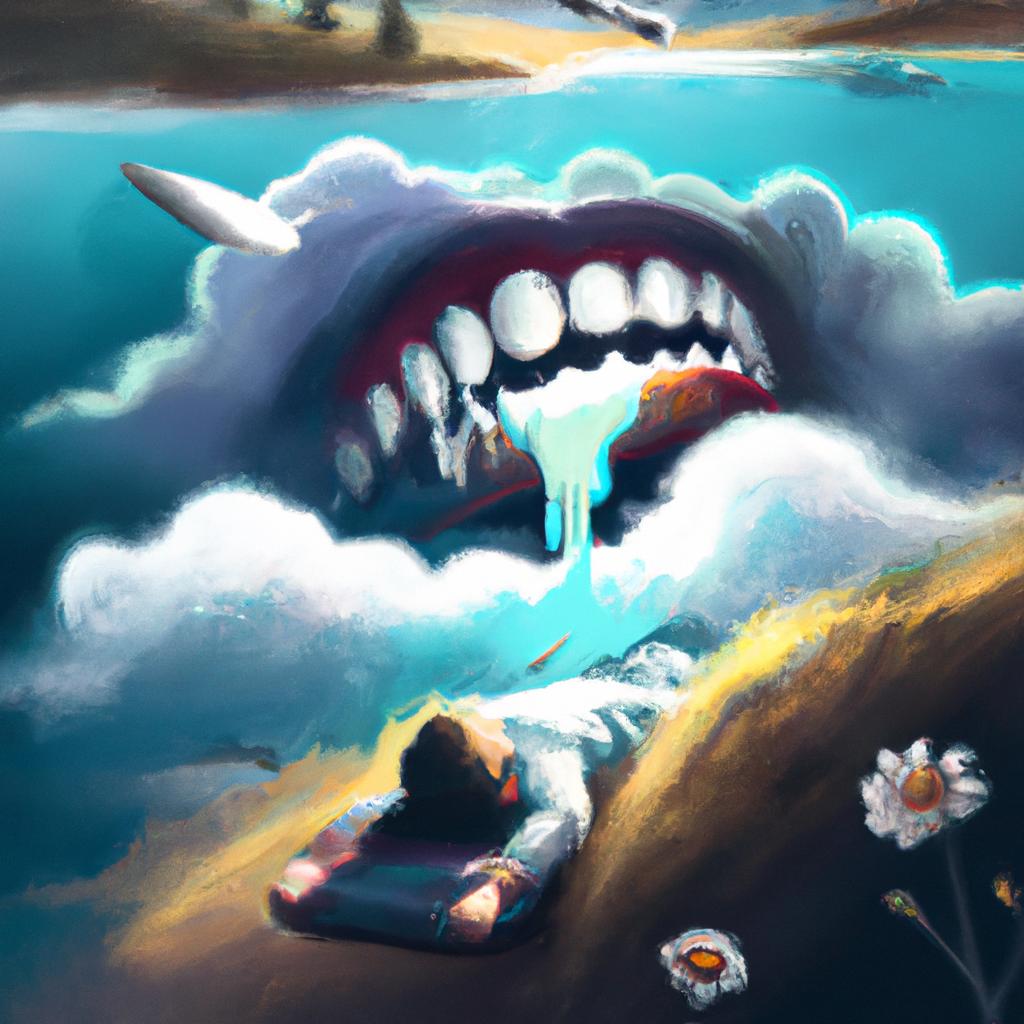 Imagem de capa do post "Descubra o Significado de Sonhar com Dentes Arrancados!" com um desenho digital