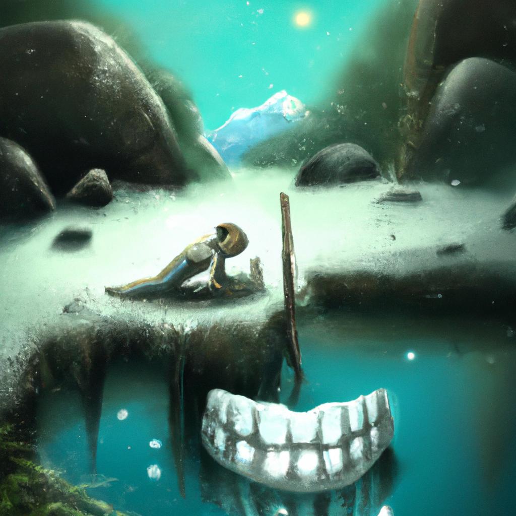 Imagem de capa do post "Descubra o Significado de Sonhar com Dentes Saudáveis!" com um desenho digital