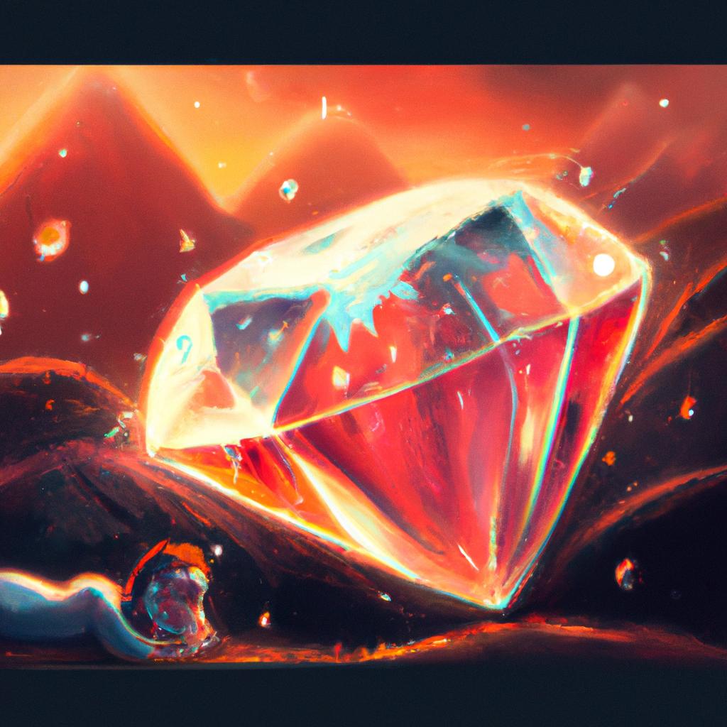 Imagem de capa do post "Descubra o que Significa Sonhar com Diamante: Surpreendente!" com um desenho digital