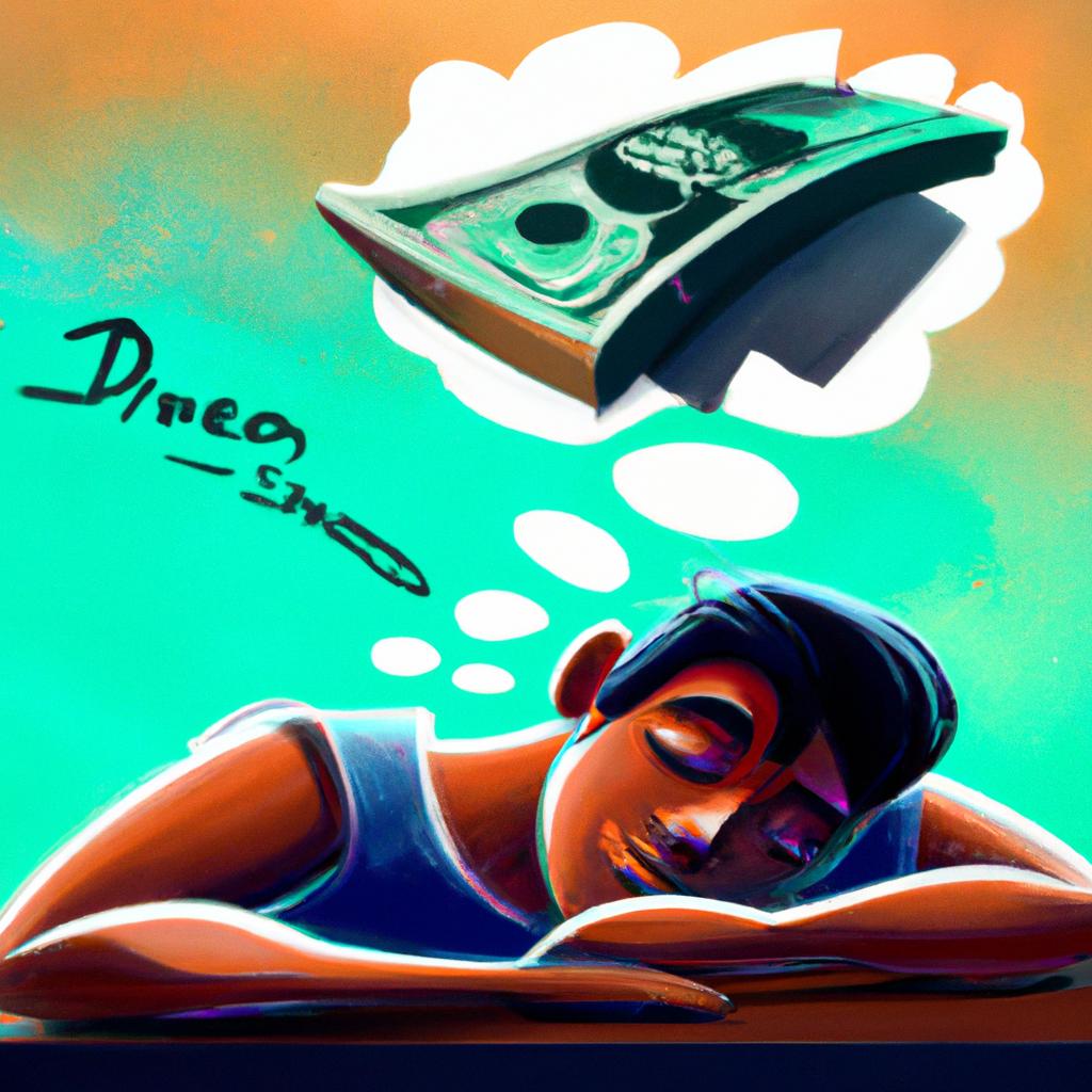 Imagem de capa do post Descubra o que Significa Sonhar com Dinheiro! com um desenho digital