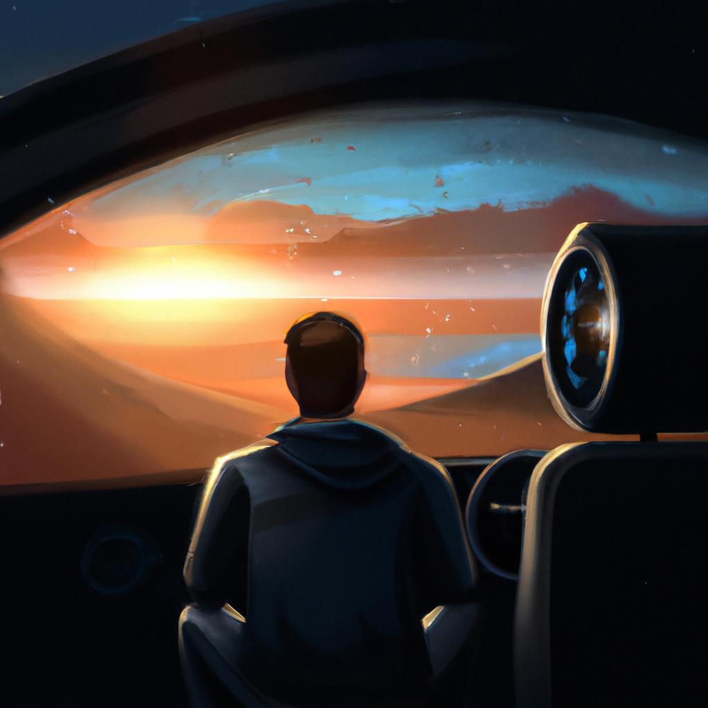 Imagem de capa do post "Descubra o Significado de Sonhar com Dirigir!" com um desenho digital