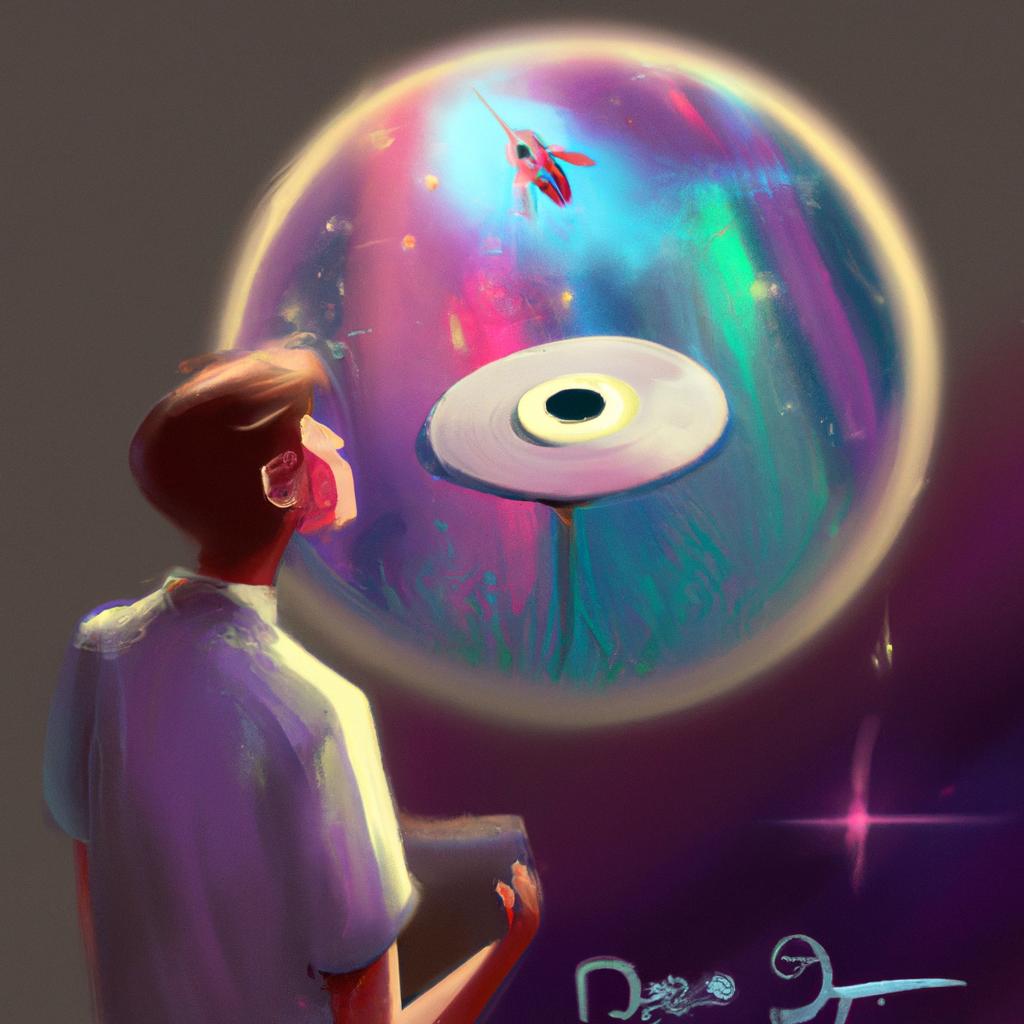 Imagem de capa do post "Descubra o Significado de Sonhar com Disco Voador Espiritismo!" com um desenho digital