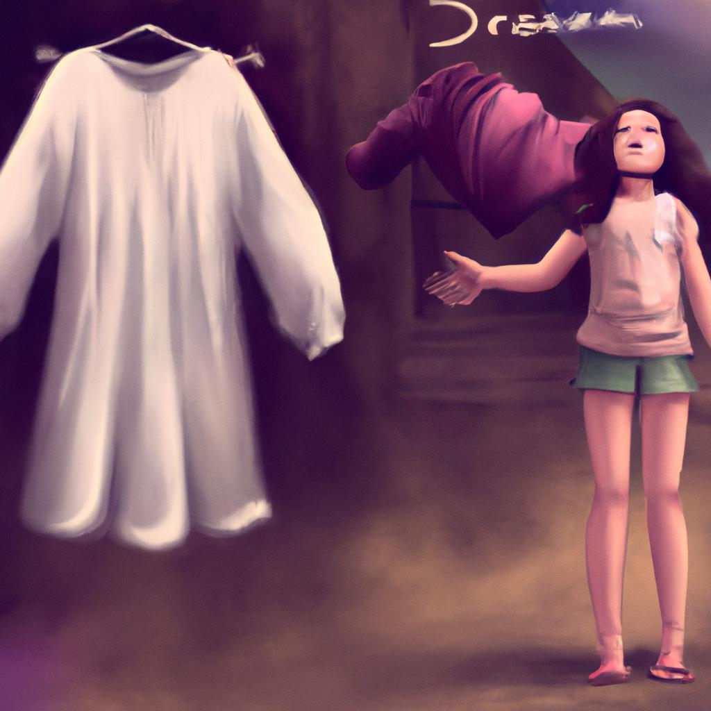 Imagem de capa do post "Descubra o Significado de Sonhar com Doação de Roupas!" com um desenho digital