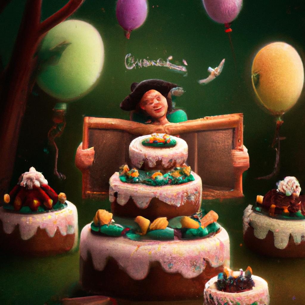 Imagem de capa do post "Descubra o Significado de Sonhar com Docinhos de Aniversário!" com um desenho digital