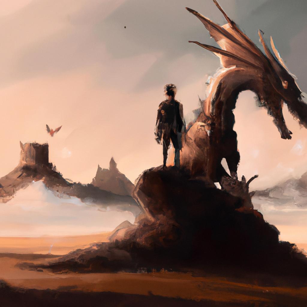 Imagem de capa do post "Descubra o Significado de Sonhar com Dragão: Surpreenda-se!" com um desenho digital