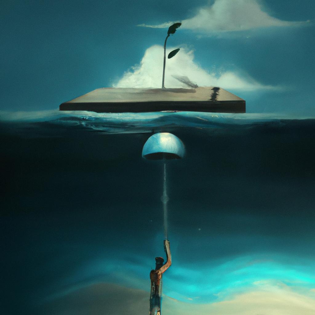 Imagem de capa do post "Descubra o que Significa Sonhar com Enchente de Água Barrenta!" com um desenho digital