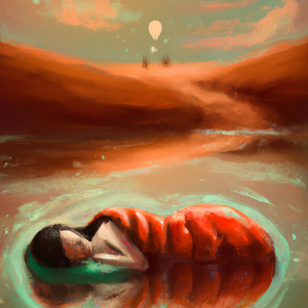 Imagem de capa do post "Sonhar com Enxurrada de Lama: Descubra o Significado!" com um desenho digital