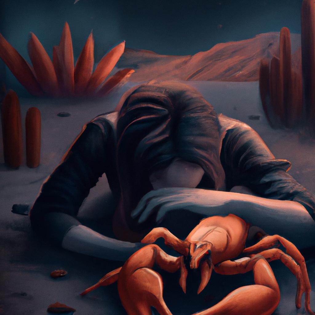 Imagem de capa do post Descubra o Significado de Sonhar com Escorpião! com um desenho digital