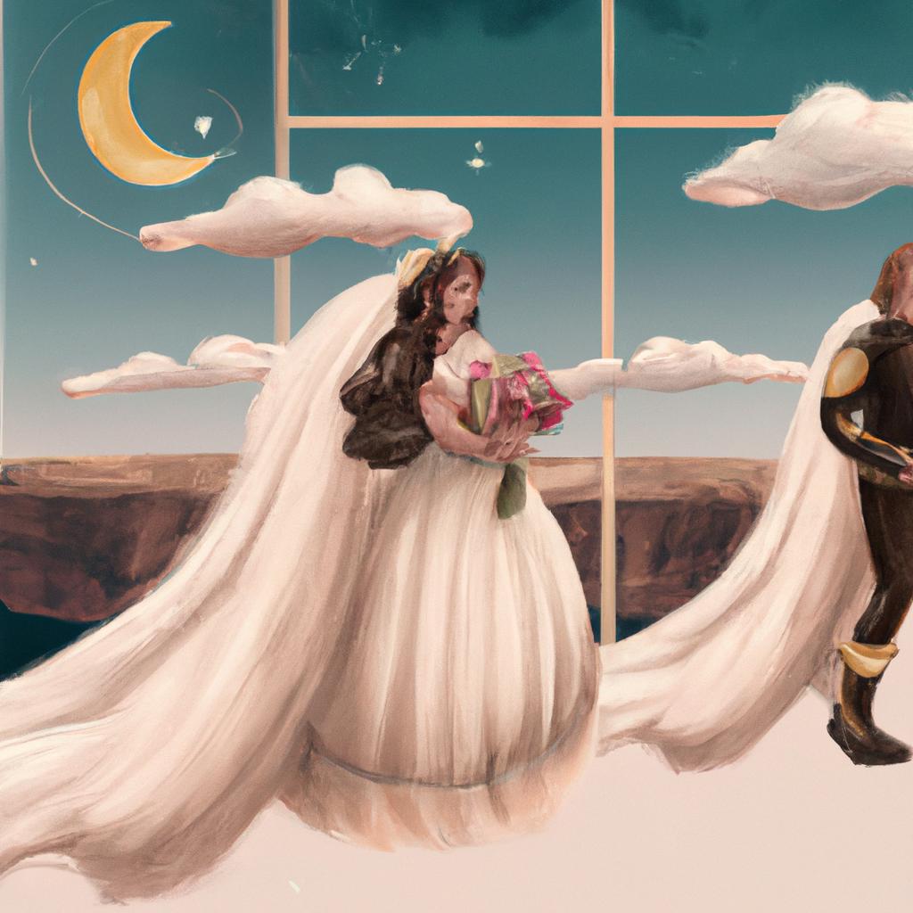 Imagem de capa do post "Sonhar com Ex Marido Casando com Outra: Descubra o Significado!" com um desenho digital