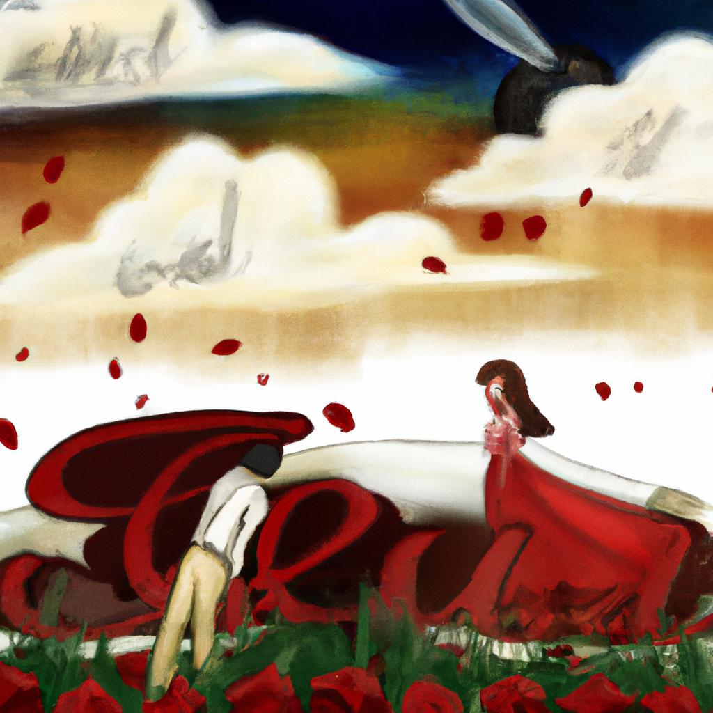 Imagem de capa do post "Sonhar com Ex Se Casando: Descubra o Que Significa!" com um desenho digital
