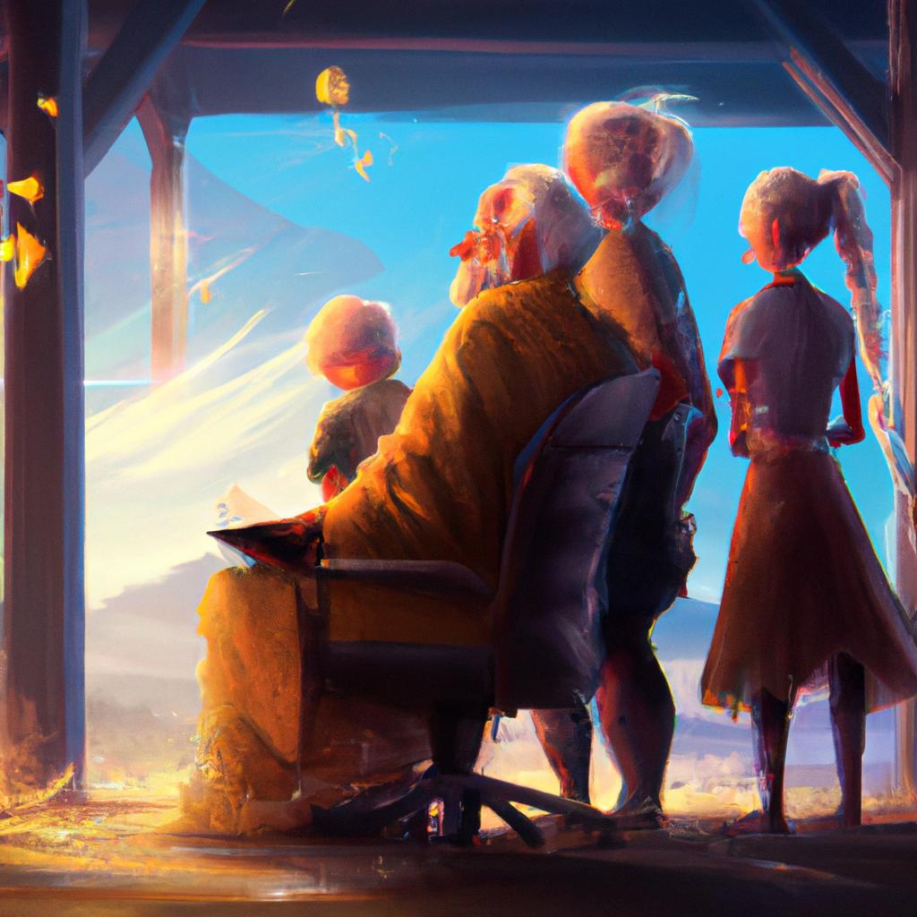 Imagem de capa do post Sons de Reunião Familiar: Por que Sonhar com Parentes Juntos? com um desenho digital