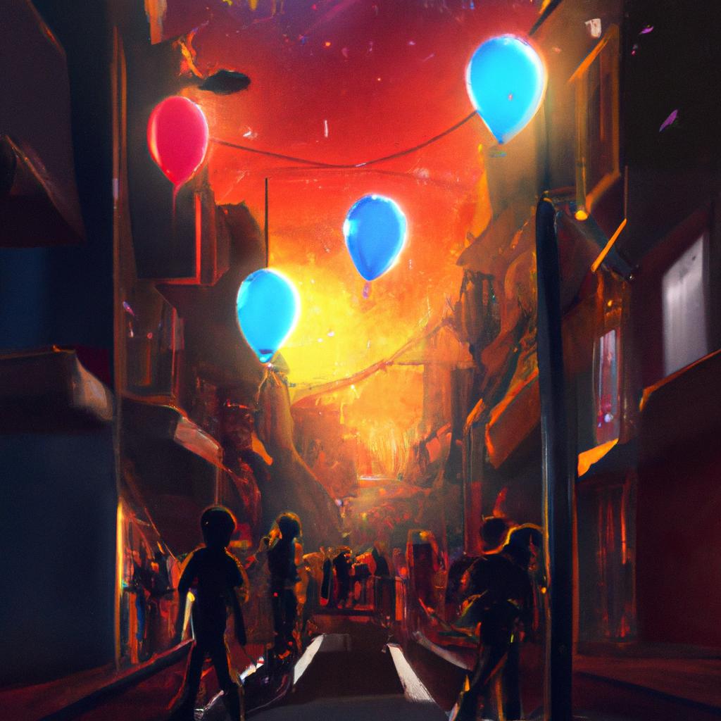 Imagem de capa do post "Descubra o Significado de Sonhar com Festa na Rua!" com um desenho digital