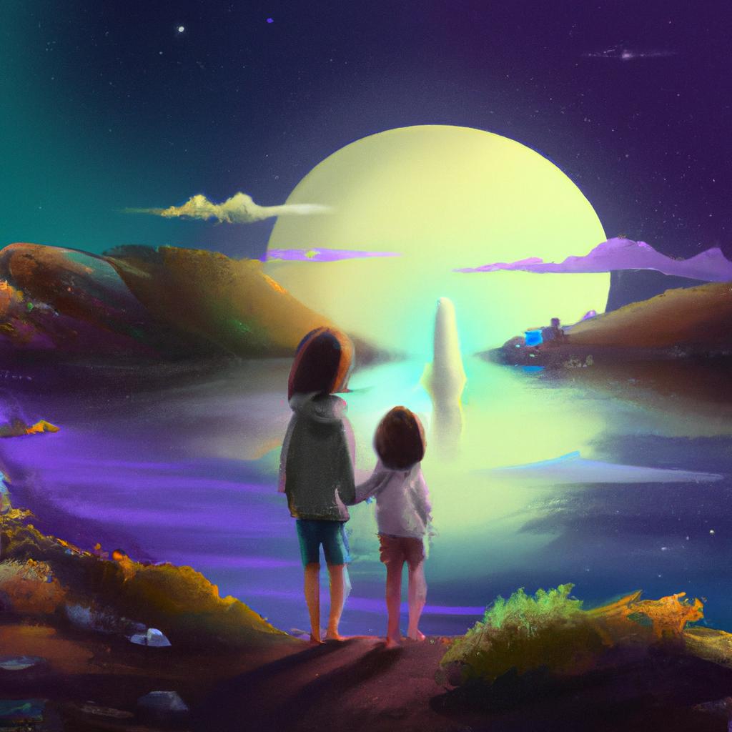Imagem de capa do post "Sonhar com Filha de Amiga: Descubra o Significado!" com um desenho digital