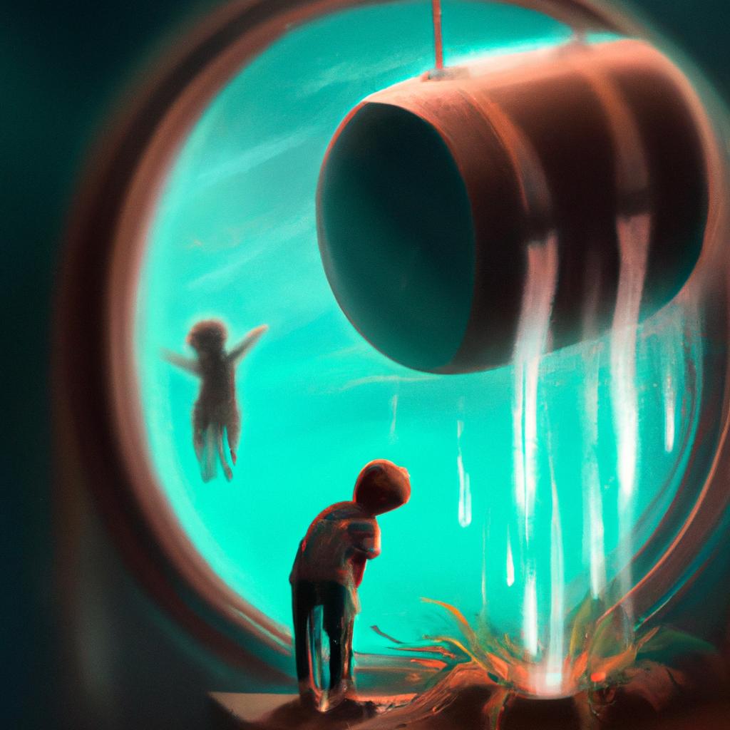 Imagem de capa do post "Sonhar com Filho Caindo na Cisterna: Entenda o Significado!" com um desenho digital