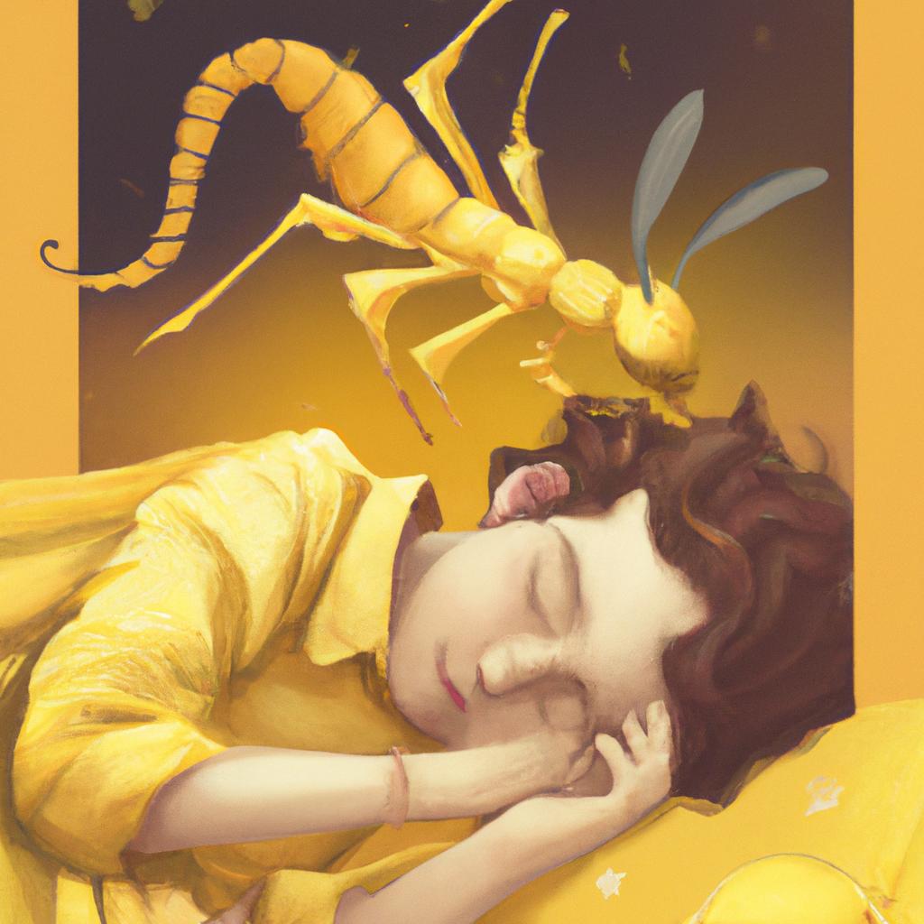 Imagem de capa do post "Descubra o que Significa Sonhar com Filhote de Escorpiao Amarelo!" com um desenho digital