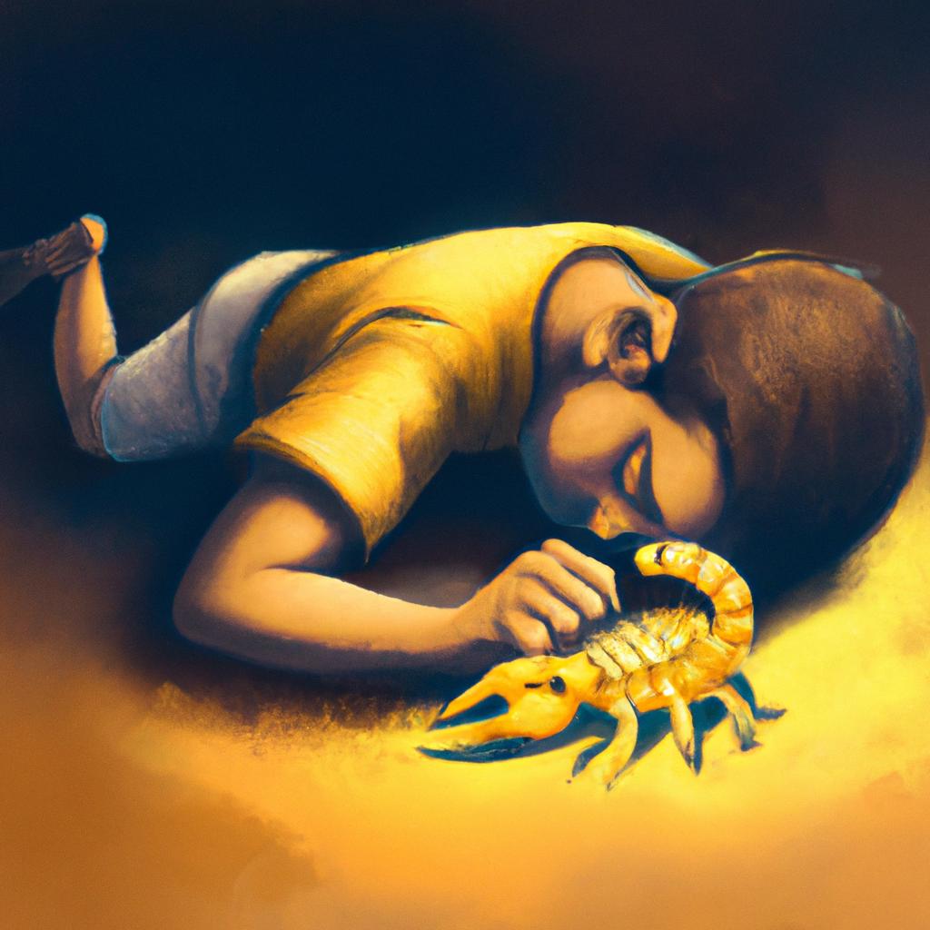 sonhar com filhote de escorpiao amarelo4