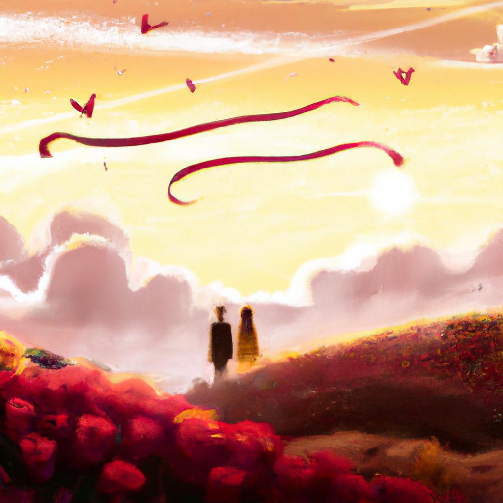 Imagem de capa do post "Descubra o Significado de Sonhar com Fim de Namoro!" com um desenho digital
