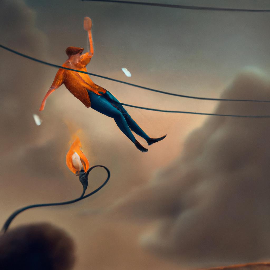Imagem de capa do post "Sonhar com Fio Eletrico Pegando Fogo: Entenda o Significado!" com um desenho digital