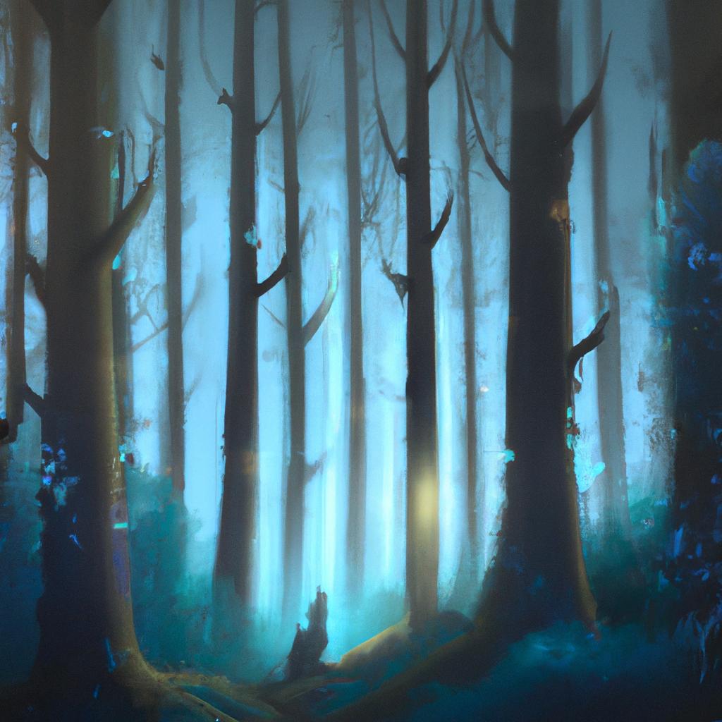 Imagem de capa do post "Descubra o Significado de Sonhar com Floresta!" com um desenho digital