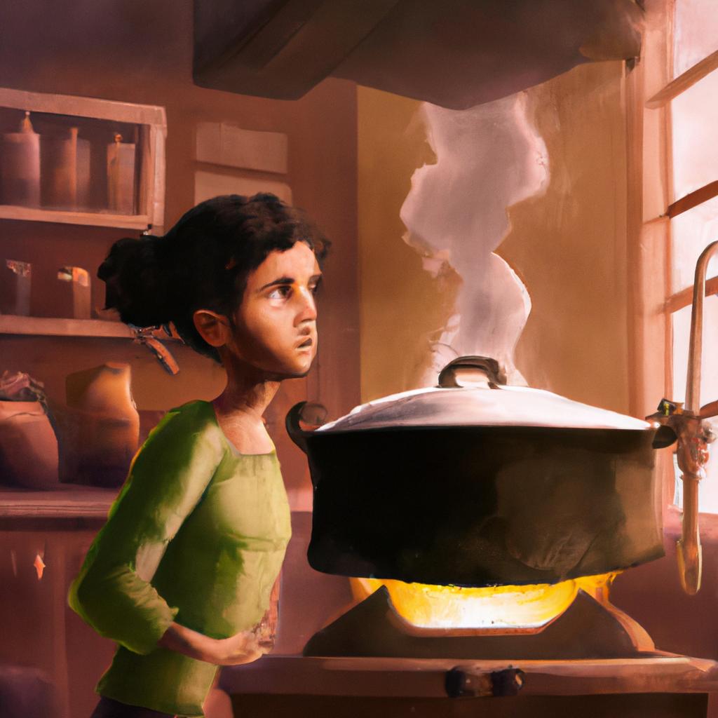 Imagem de capa do post "Descubra o que Significa Sonhar com Fogão Ligado!" com um desenho digital