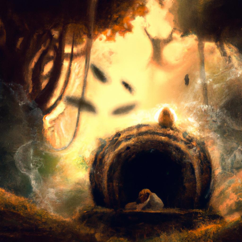 Imagem de capa do post "Descubra o Significado de Sonhar com Forno: Uma Revelação!" com um desenho digital