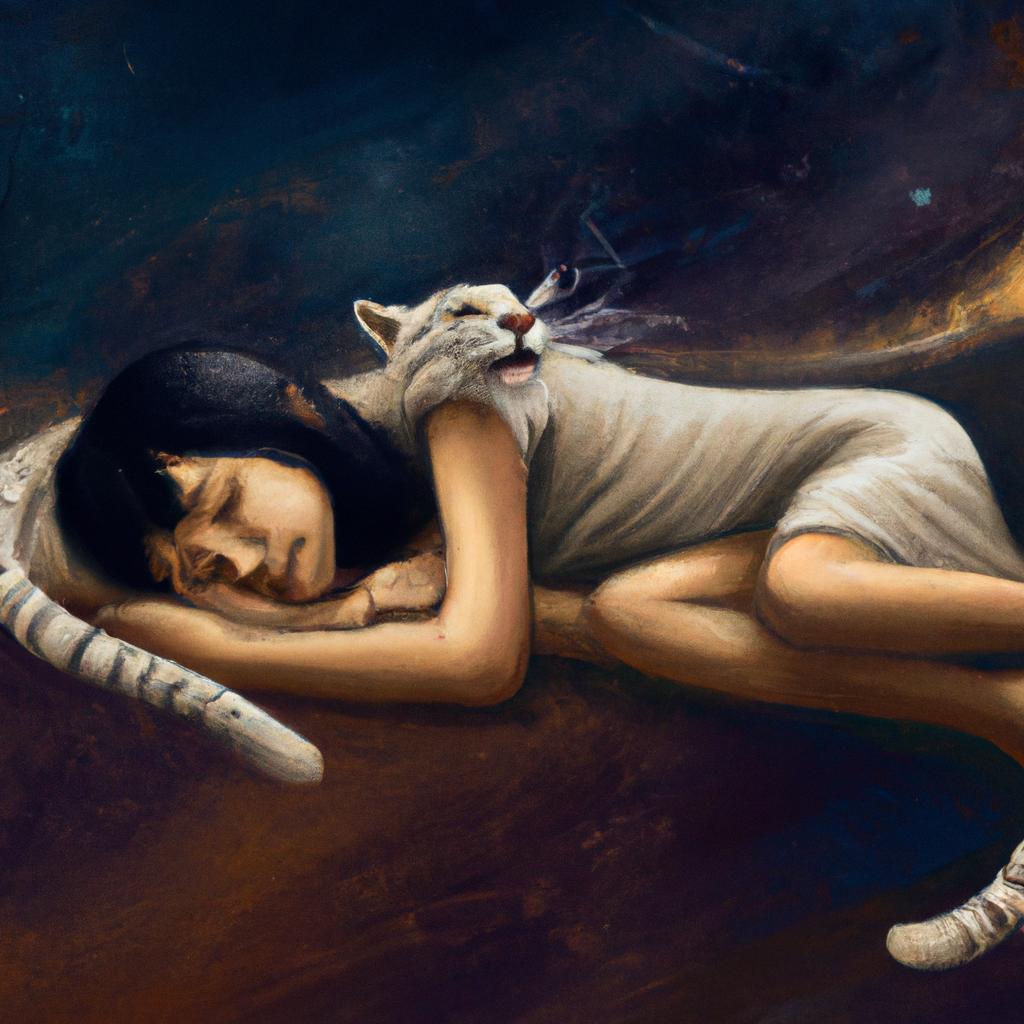 Imagem de capa do post Sonhar com Gata Parida: Descubra o Seu Significado! com um desenho digital