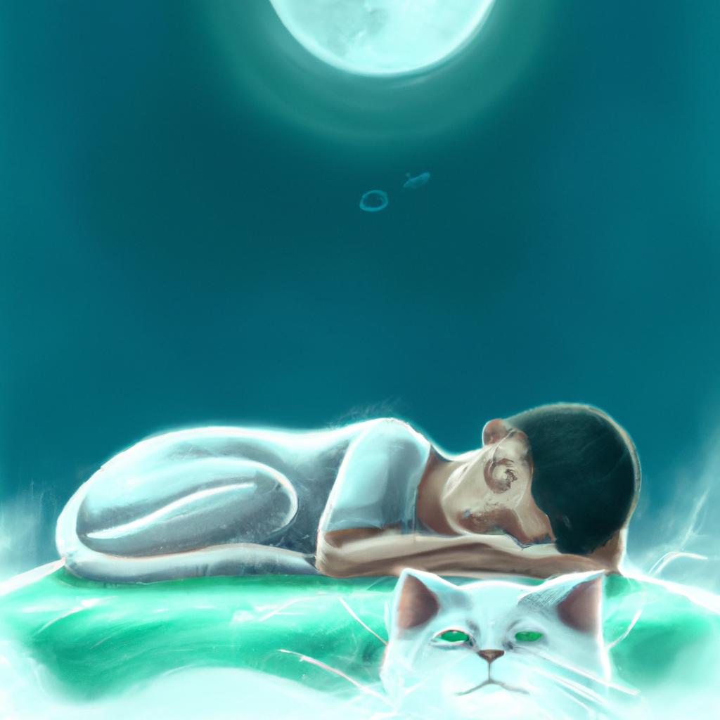 Imagem de capa do post "Descubra o Significado do Sonho com Gato Branco!" com um desenho digital