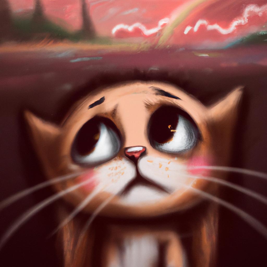 Imagem de capa do post Sonhar com Gato Chorando: Descubra o Significado! com um desenho digital