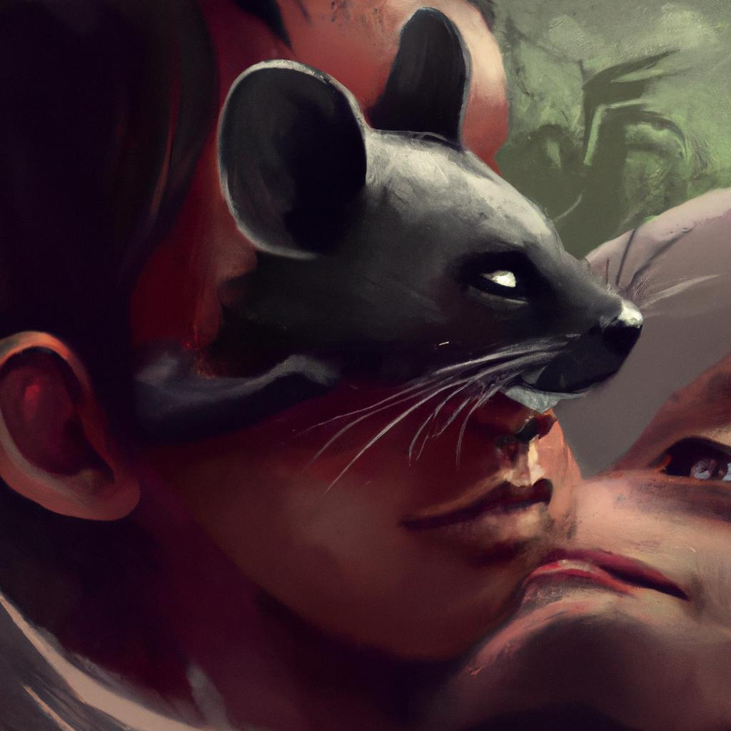 Imagem de capa do post Descubra o Significado do Sonho com Gato e Rato na Boca! com um desenho digital