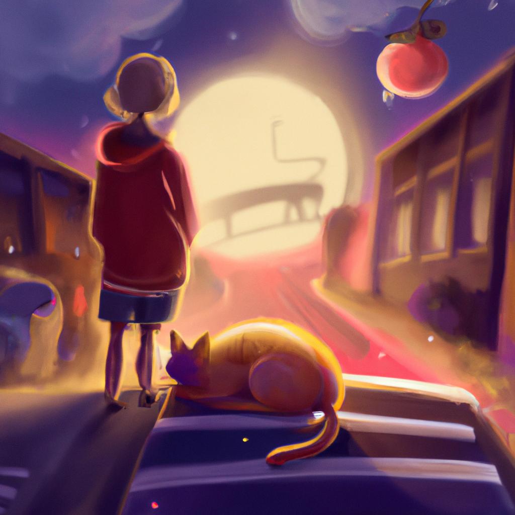 Imagem de capa do post Sonhar com Gato Cruzando: Entenda o Significado! com um desenho digital