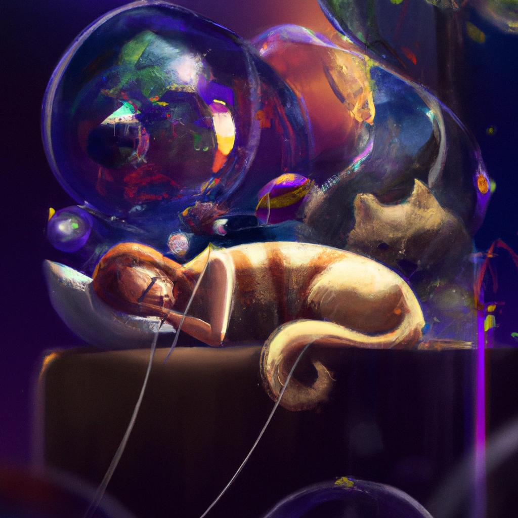 Imagem de capa do post "Sonhar com Gato Dormindo: Significado Revelado!" com um desenho digital