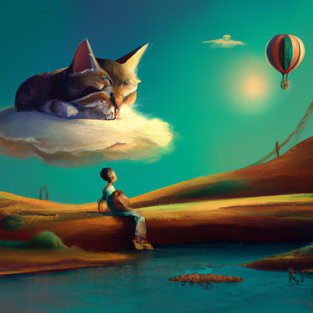 Imagem de capa do post "Descubra o Significado de Sonhar com Gato Filhote!" com um desenho digital