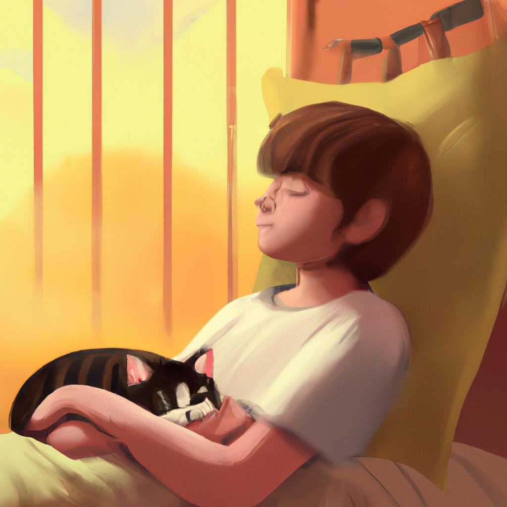 Imagem de capa do post "Gato Grudado: Significado do Sonho Revelado!" com um desenho digital