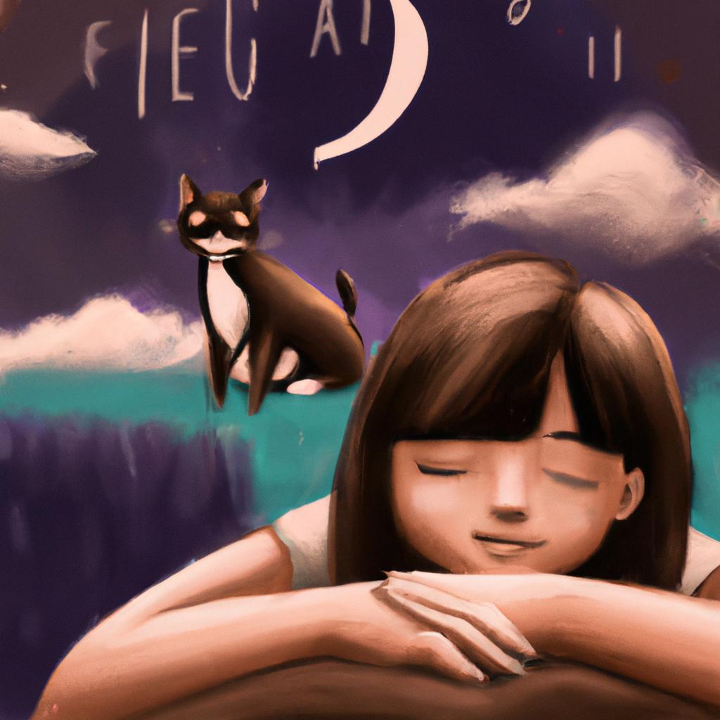 Imagem de capa do post "Descubra o que Significa Sonhar com Gato e seu Número da Sorte!" com um desenho digital