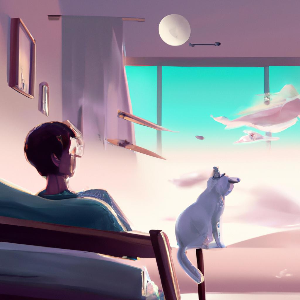 Imagem de capa do post "Sonhar com Gato Possuído: Descubra o Significado Oculto!" com um desenho digital