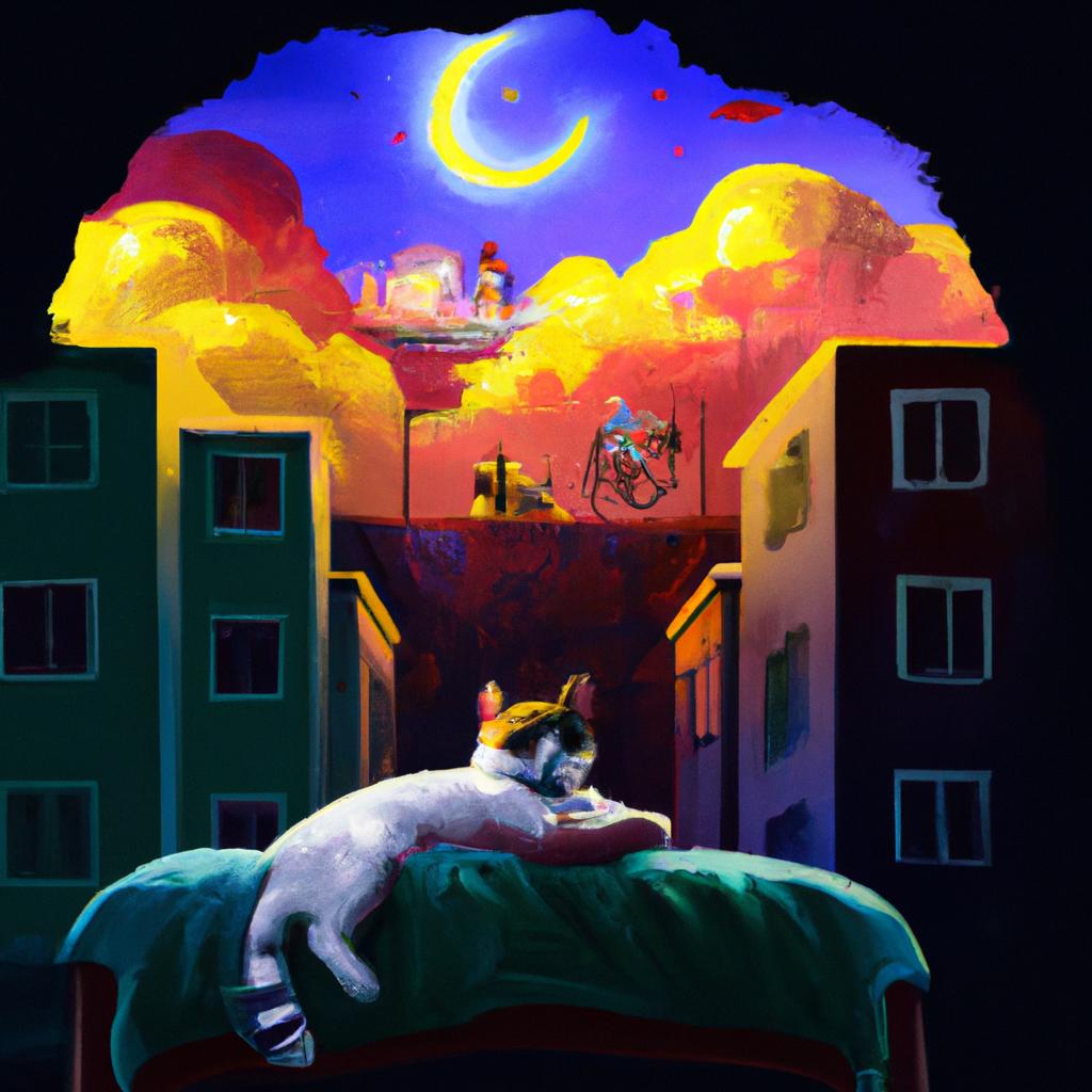 Imagem de capa do post "Sonhar com Gato Machucado: Descubra o Significado!" com um desenho digital