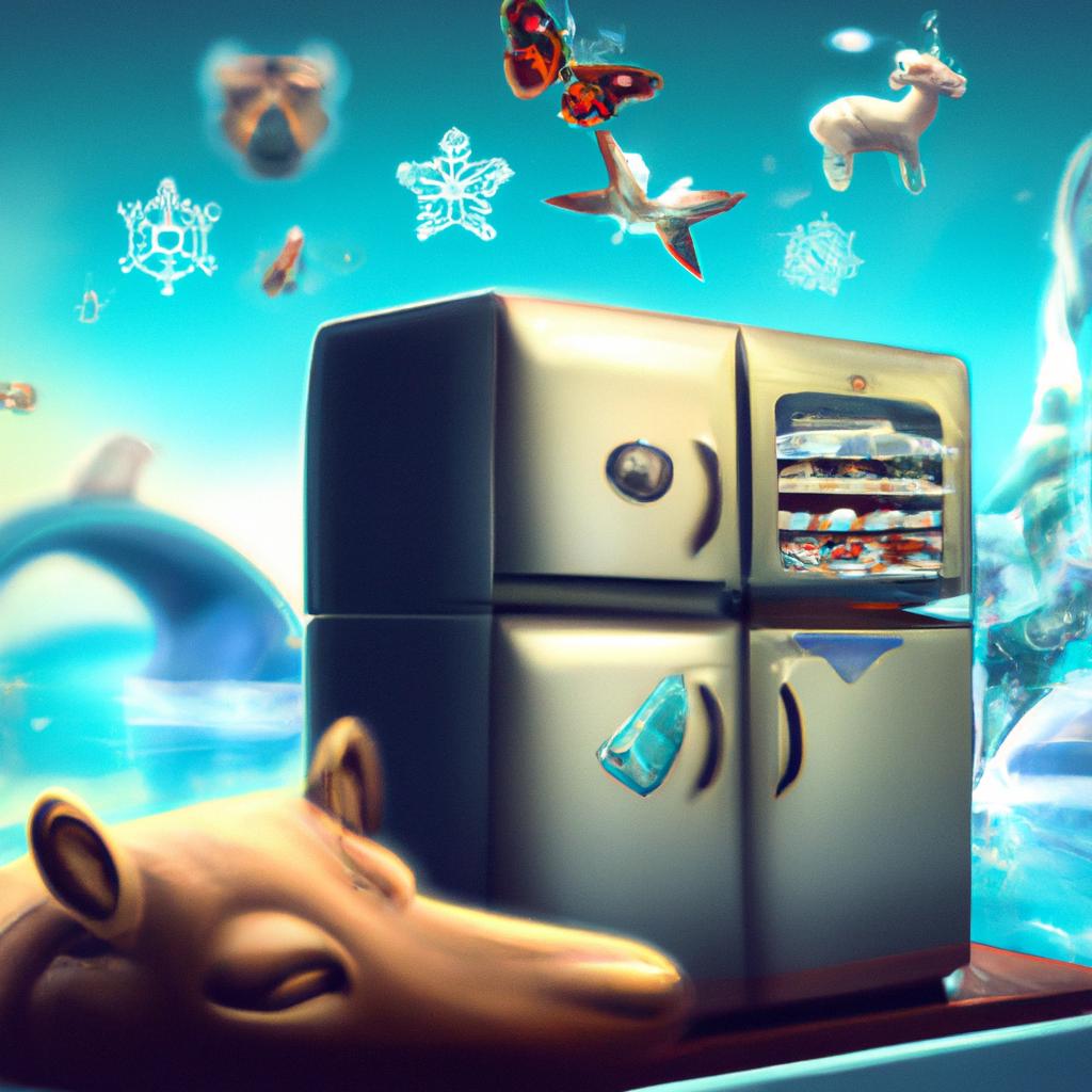 Imagem de capa do post "Descubra o Significado de Sonhar com Geladeira no Jogo do Bicho!" com um desenho digital