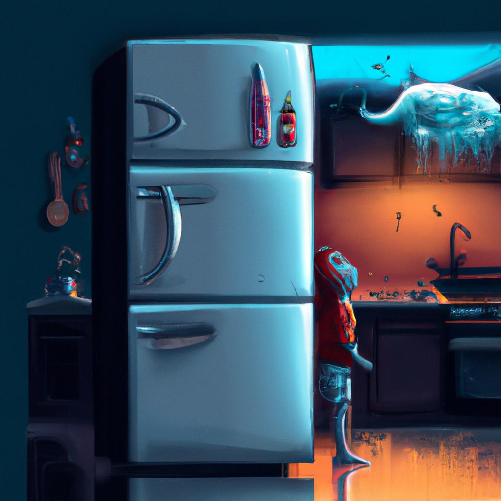 Imagem de capa do post Sonhar com Geladeira: Descubra O Que Significa! com um desenho digital