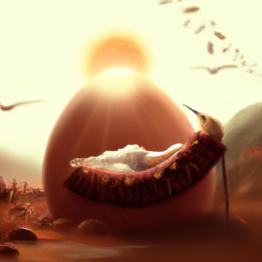 Imagem de capa do post "Sonhar com Gema de Ovo: Descubra o Significado!" com um desenho digital