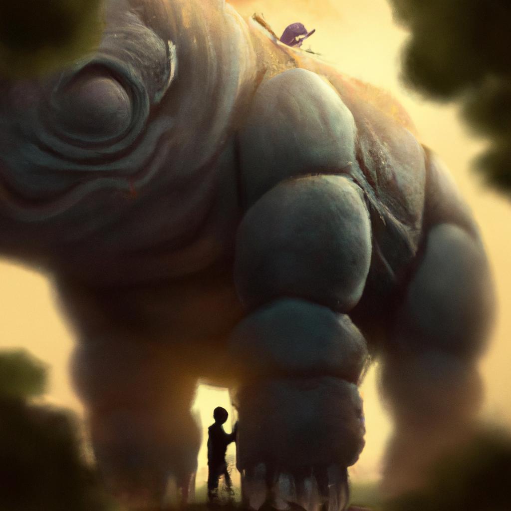 Imagem de capa do post "Descubra o Significado de Sonhar com Gigante Jogo do Bicho!" com um desenho digital