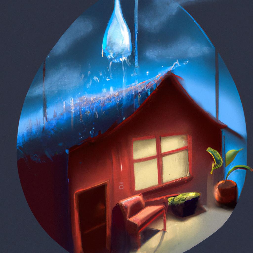 Imagem de capa do post Sonhar com Goteira dentro de Casa: Descubra o Significado! com um desenho digital