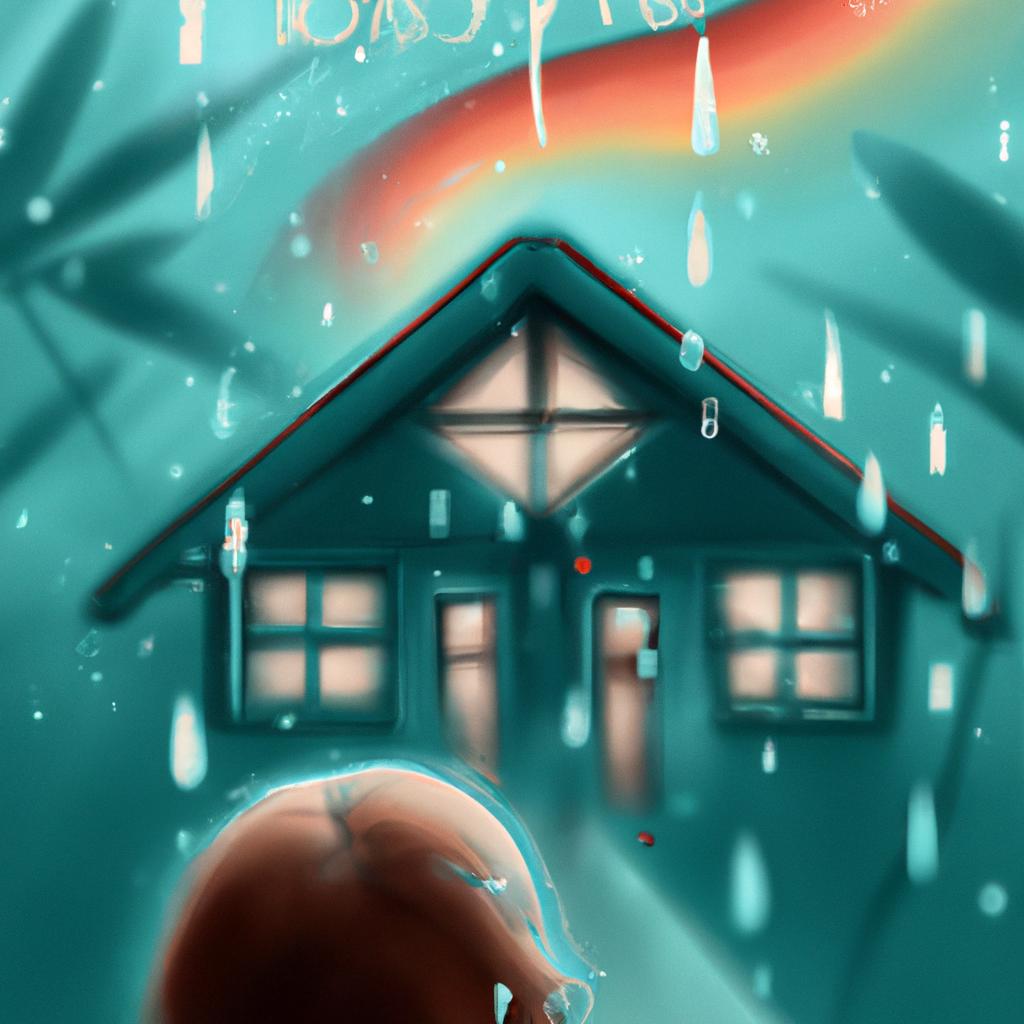 Imagem de capa do post Descubra o Significado de Sonhar com Goteiras na Casa! com um desenho digital