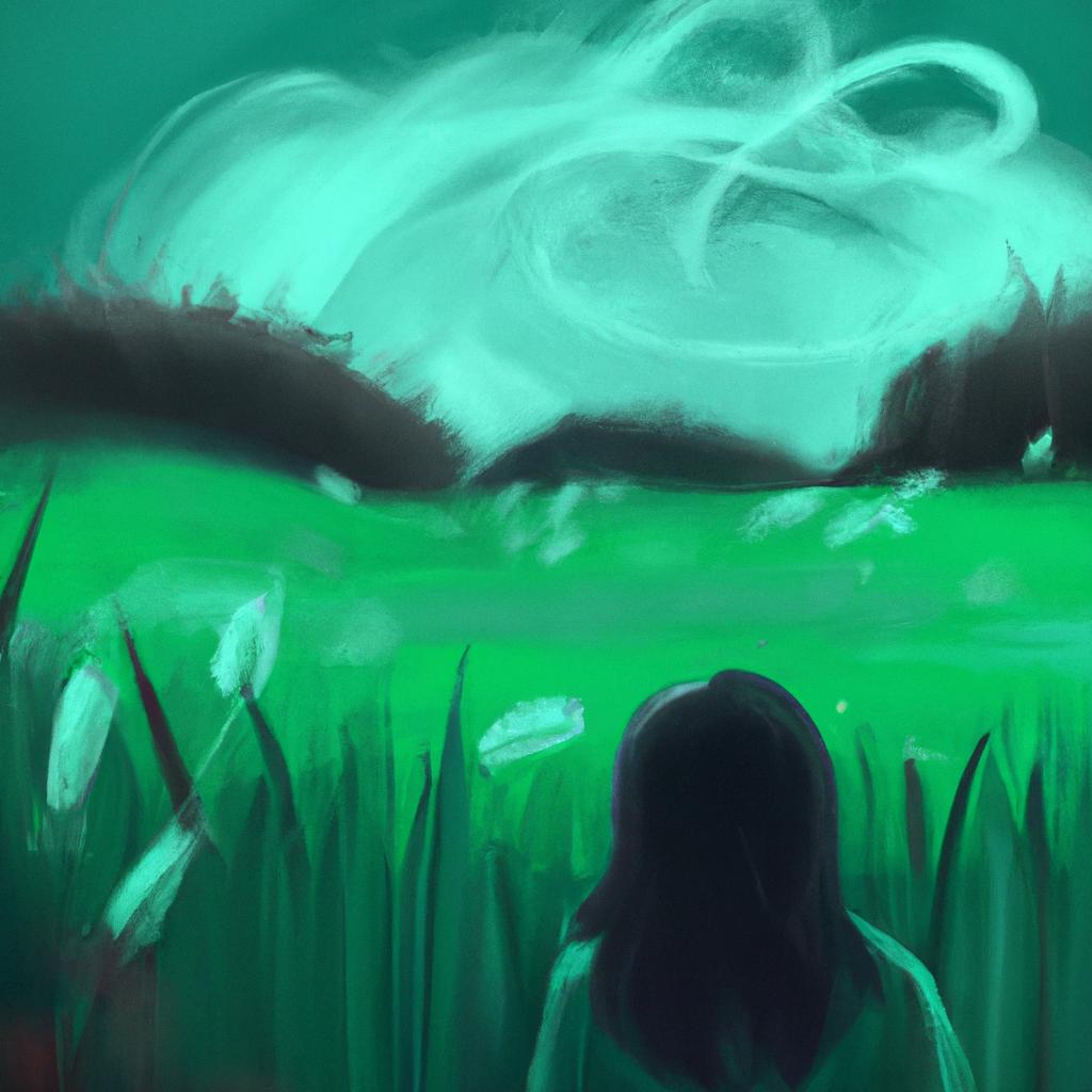 Imagem de capa do post Descubra o Significado de Sonhar com Gramado Verde! com um desenho digital