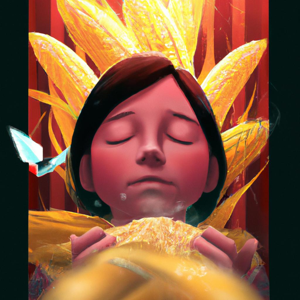 Imagem de capa do post "Descubra o que Significa Sonhar com Grãos de Milho!" com um desenho digital