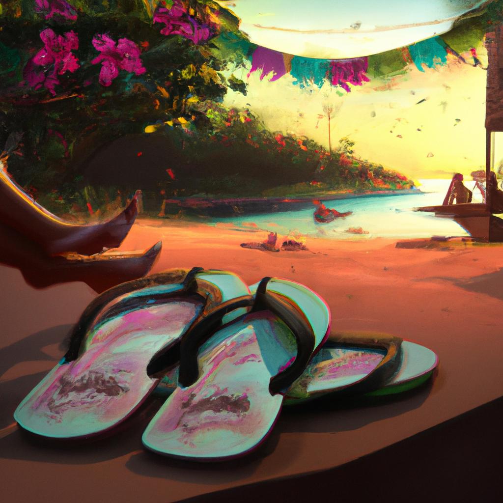 Imagem de capa do post Sonhar com Havaianas: O Significado dos Seus Sonhos Revelado! com um desenho digital
